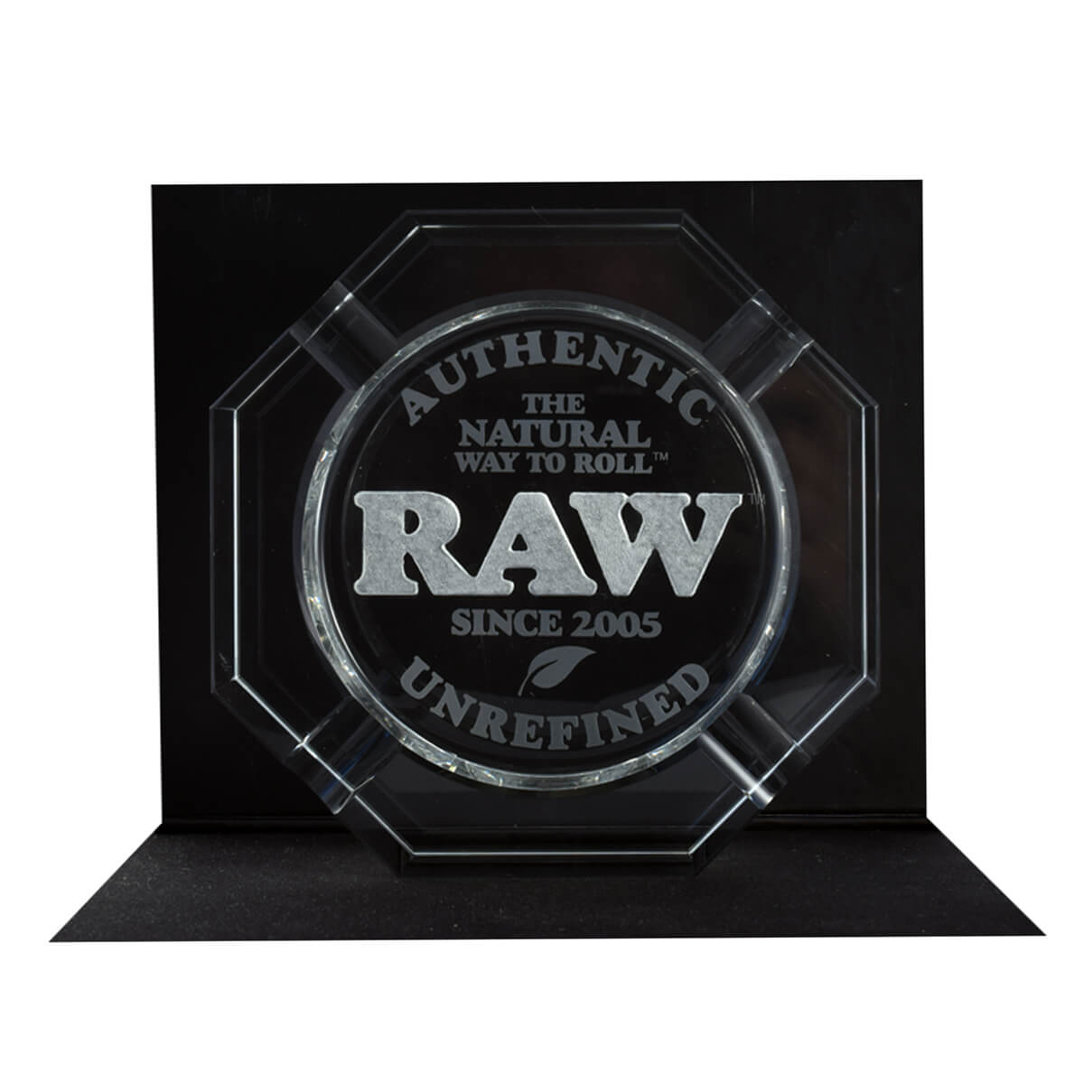 RAW loodvrije kristallen glazen asbak + geschenkdoos