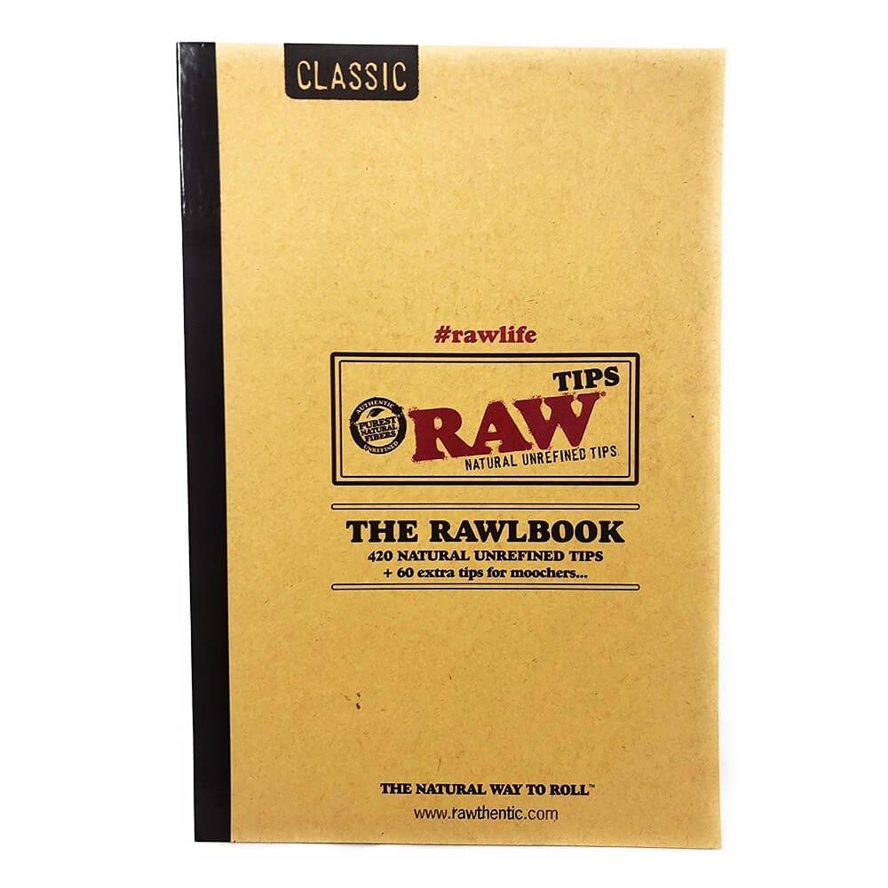 RAW Rawlbook 480 Natuurlijke Ongeraffineerde Tips in een Boek